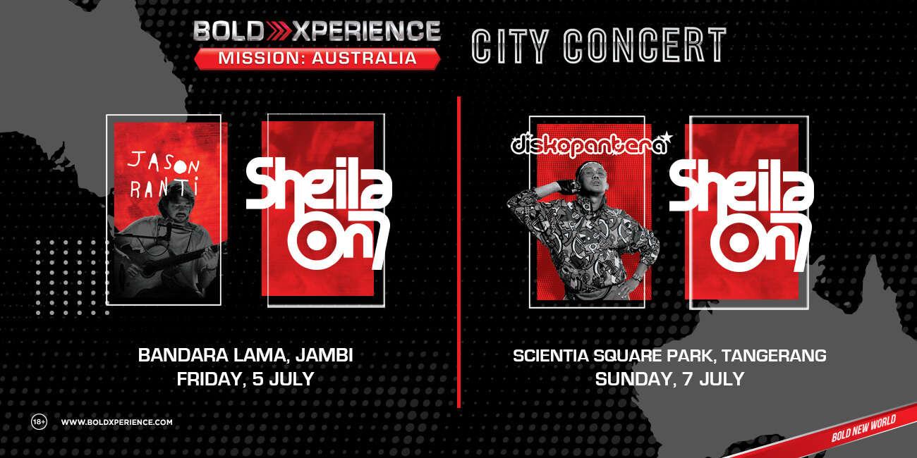 12 Musisi Papan Atas siap Perform di Bold Xperience Mission City Concert di 10 Kota